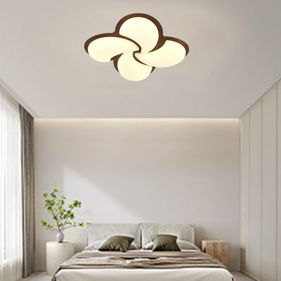 Lumière de plafond encastrée LED en fer PE en forme de moulin à vent minimaliste moderne pour chambre 