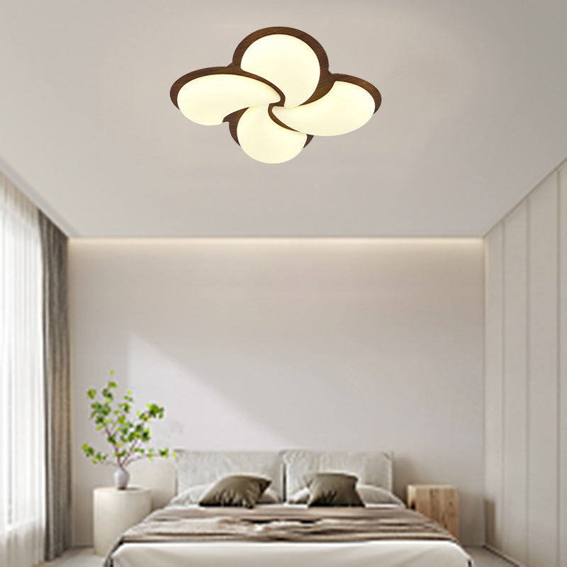 Lumière de plafond encastrée LED en fer PE en forme de moulin à vent minimaliste moderne pour chambre 