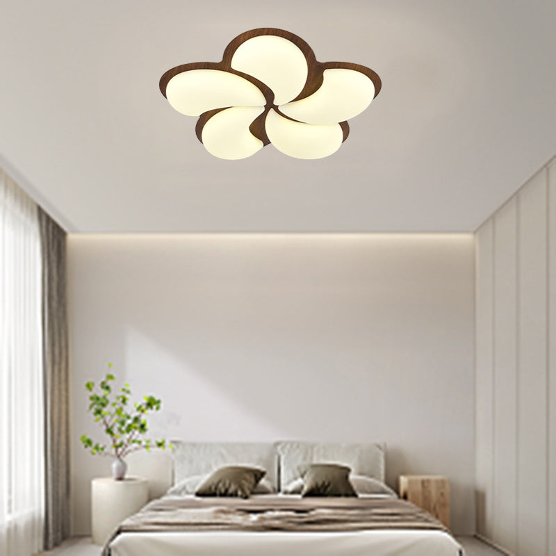 Lumière de plafond encastrée LED en fer PE en forme de moulin à vent minimaliste moderne pour chambre 