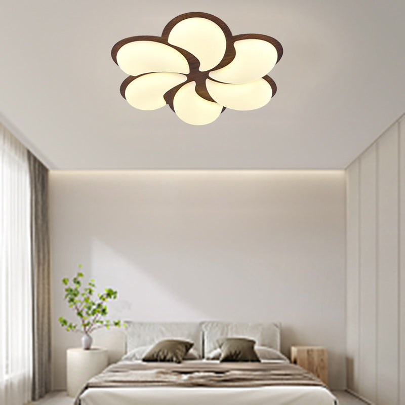 Lumière de plafond encastrée LED en fer PE en forme de moulin à vent minimaliste moderne pour chambre 