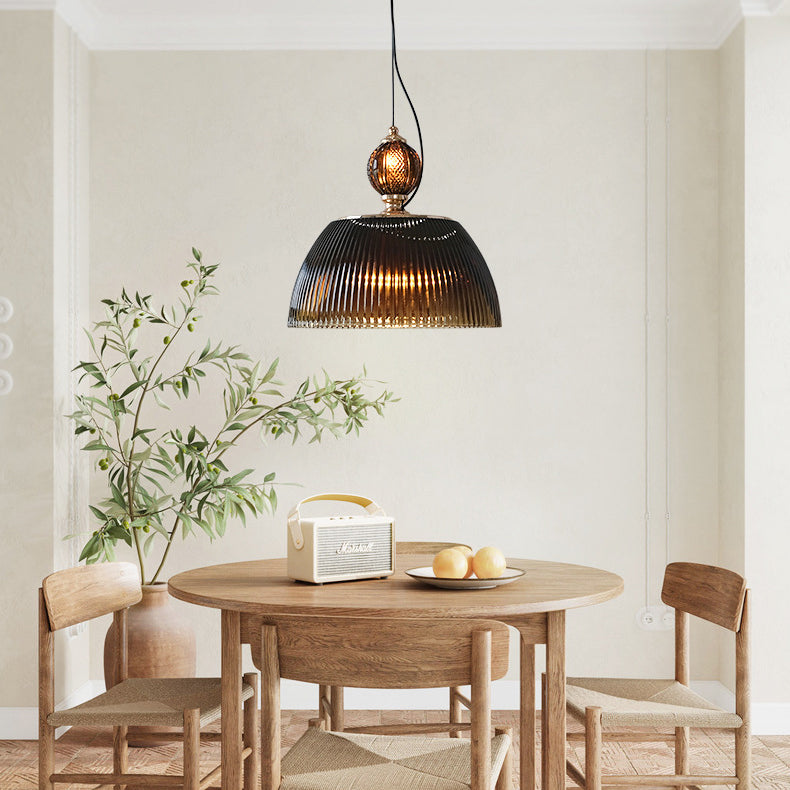 Contemporain Scandinave Demi-cercle Boule Ronde Cylindre Matériel Verre Suspension à 2 Lumières Pour Chambre 