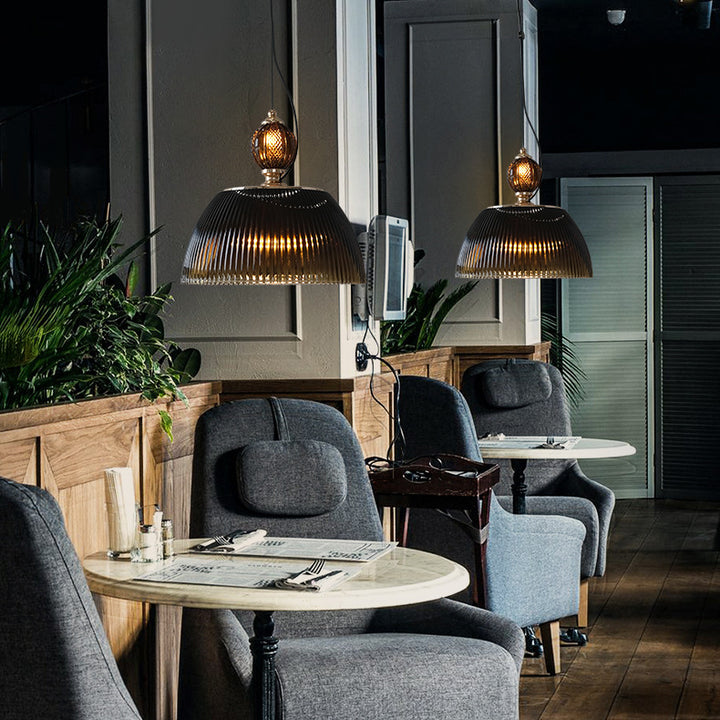 Contemporain Scandinave Demi-cercle Boule Ronde Cylindre Matériel Verre Suspension à 2 Lumières Pour Chambre 