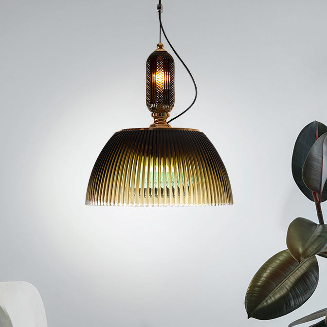Zeitgenössische skandinavische Halbkreis-Rundkugel-Zylinder-Hardware-Glas-2-Licht-Pendelleuchte für Schlafzimmer 
