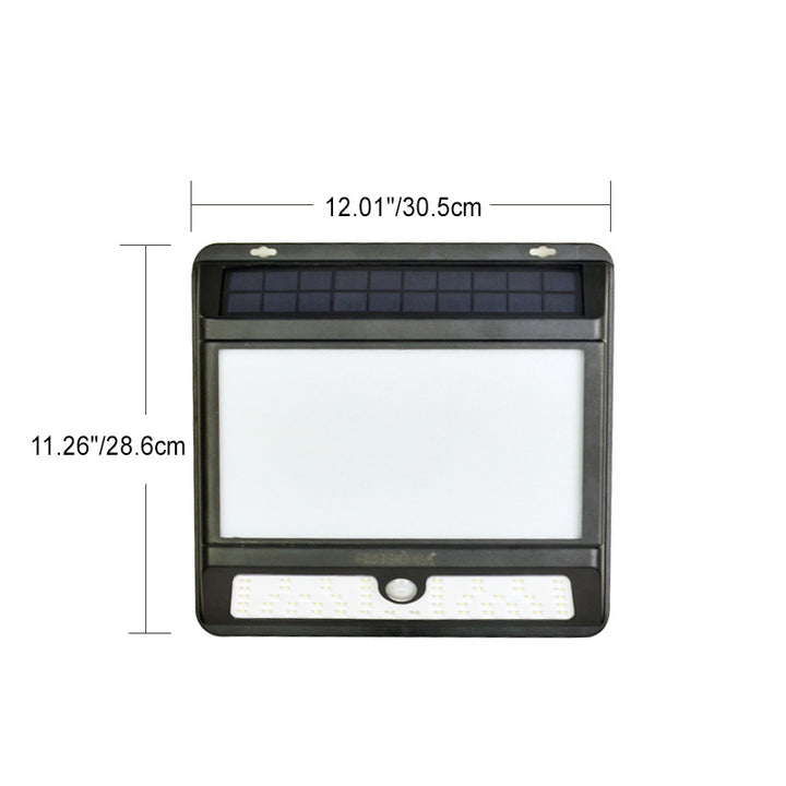 Luz LED para exteriores impermeable solar minimalista moderna de PP rectangular para jardín 