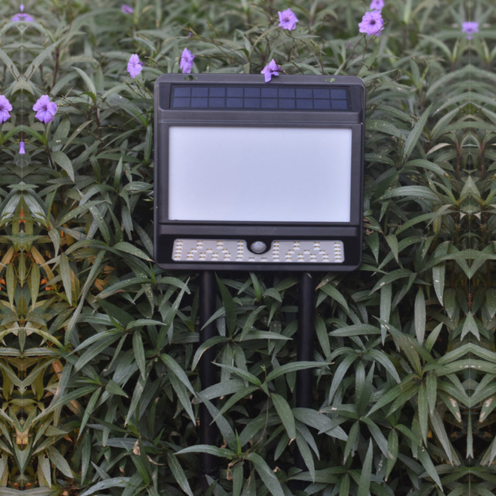 Luz LED para exteriores impermeable solar minimalista moderna de PP rectangular para jardín 
