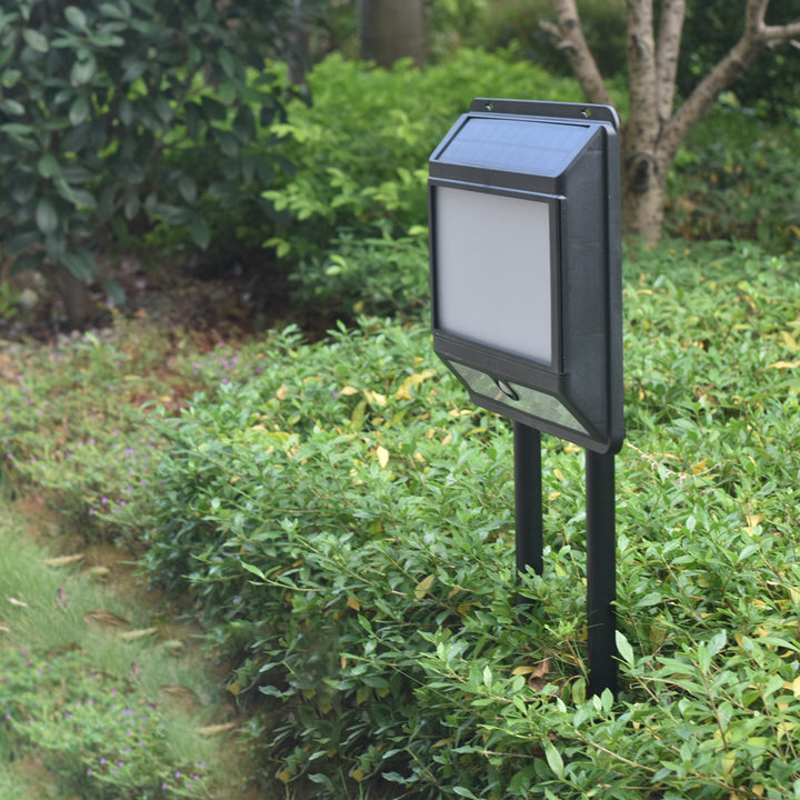 Luz LED para exteriores impermeable solar minimalista moderna de PP rectangular para jardín 