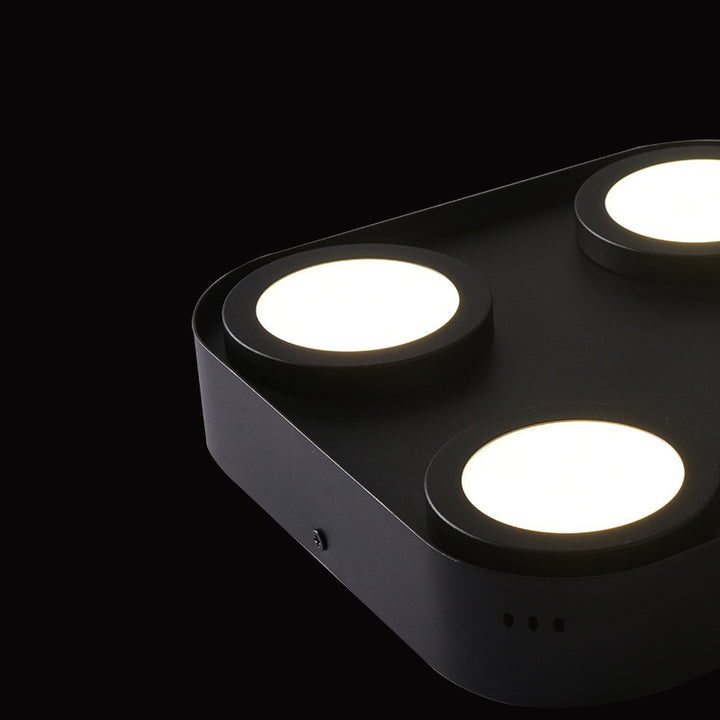 Luz de techo empotrada LED de aluminio cuadrada de forma de caja minimalista moderna para dormitorio 