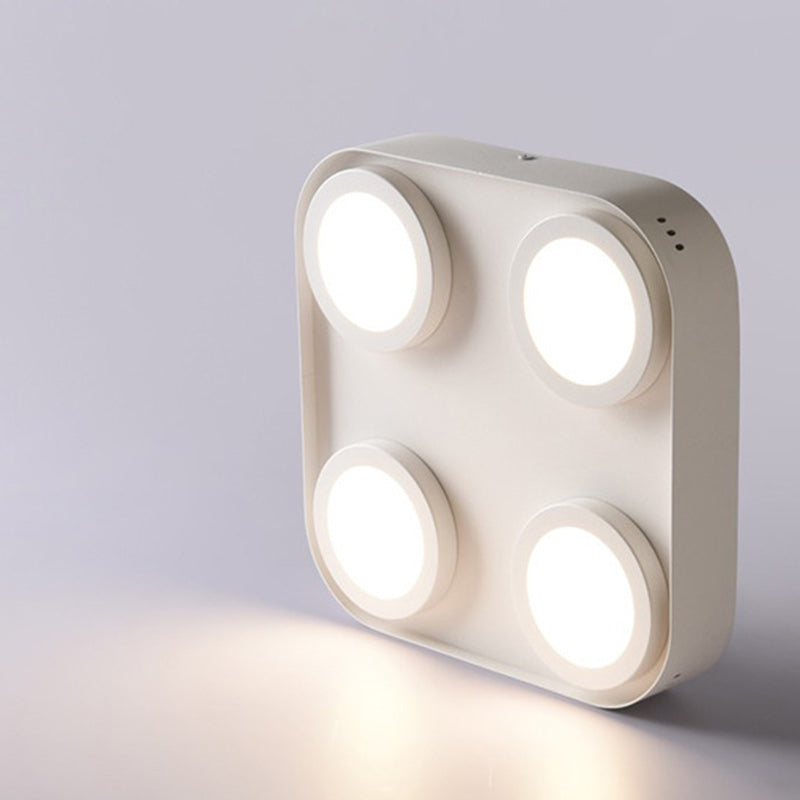 Luz de techo empotrada LED de aluminio cuadrada de forma de caja minimalista moderna para dormitorio 