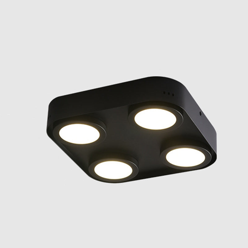 Luz de techo empotrada LED de aluminio cuadrada de forma de caja minimalista moderna para dormitorio 