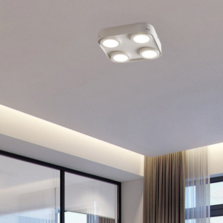 Luz de techo empotrada LED de aluminio cuadrada de forma de caja minimalista moderna para dormitorio 