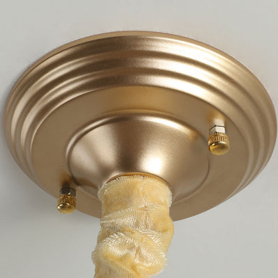 Lustre Suspendu Moderne de Luxe Rond Ovale en Fer et Acrylique 1/3 Lumière pour Chambre 