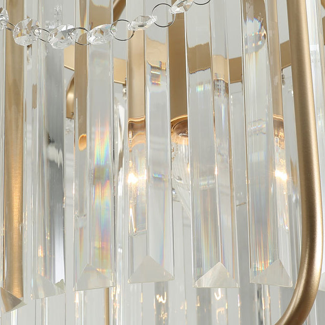 Lustre Suspendu Moderne de Luxe Rond Ovale en Fer et Acrylique 1/3 Lumière pour Chambre 