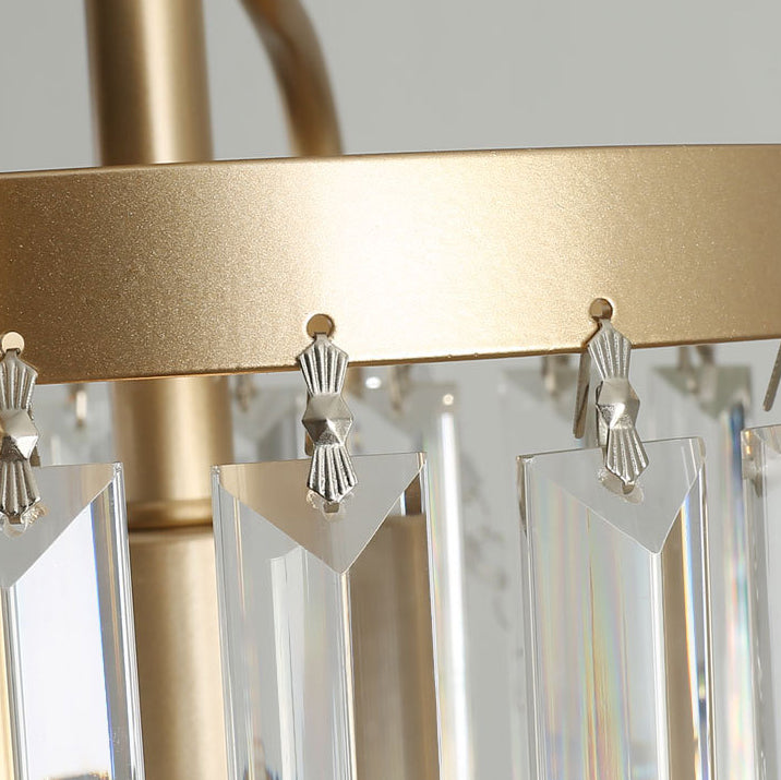 Lustre Suspendu Moderne de Luxe Rond Ovale en Fer et Acrylique 1/3 Lumière pour Chambre 