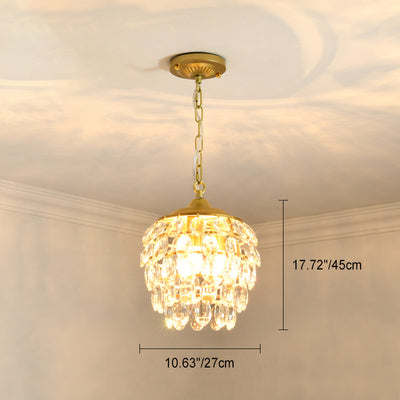 Lustre Suspendu Moderne de Luxe Rond Ovale en Fer et Acrylique 1/3 Lumière pour Chambre 