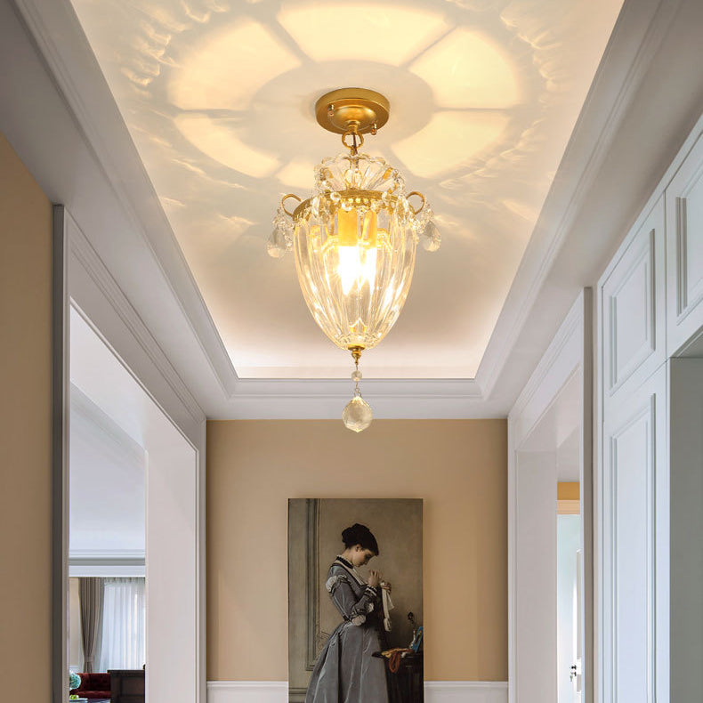 Lustre Suspendu Moderne de Luxe Rond Ovale en Fer et Acrylique 1/3 Lumière pour Chambre 