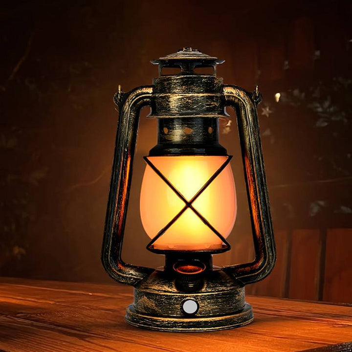 Traditionelle Vintage USB Pferd Lampe Laterne Runde ABS LED Tisch Lampe Für Wohnzimmer 