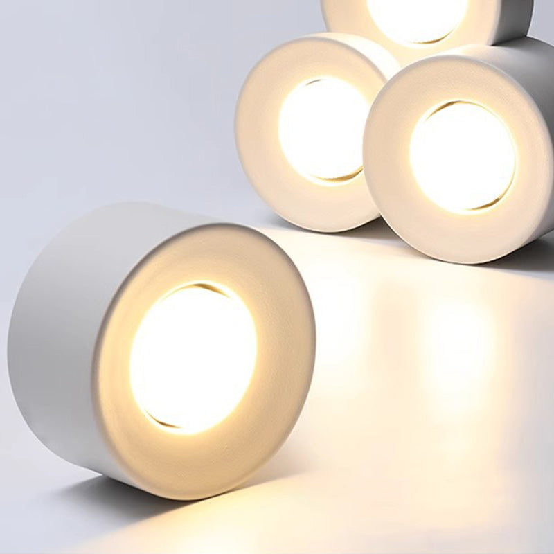 Moderne minimalistische runde Zylinder Downlight Spotlight Eisen Acryl LED Unterputz Deckenleuchte für Schlafzimmer 