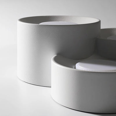 Plafonnier LED moderne minimaliste cylindrique rond en fer et acrylique pour chambre à coucher 