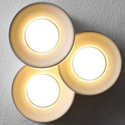 Plafonnier LED moderne minimaliste cylindrique rond en fer et acrylique pour chambre à coucher 