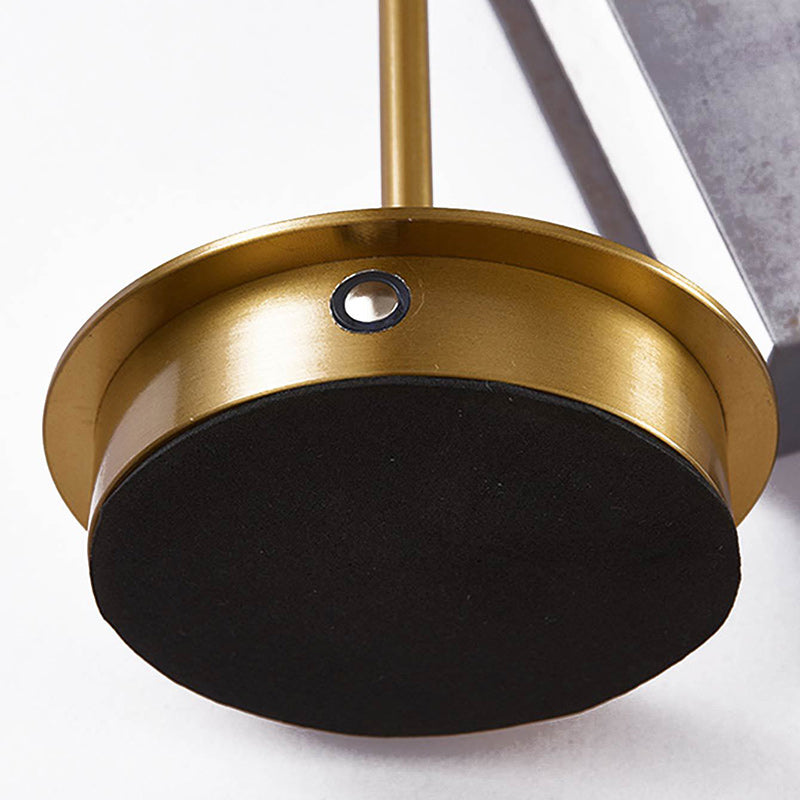 Modern Minimalist USB Pointed Round Metal LED Table Lamp For Bedroom