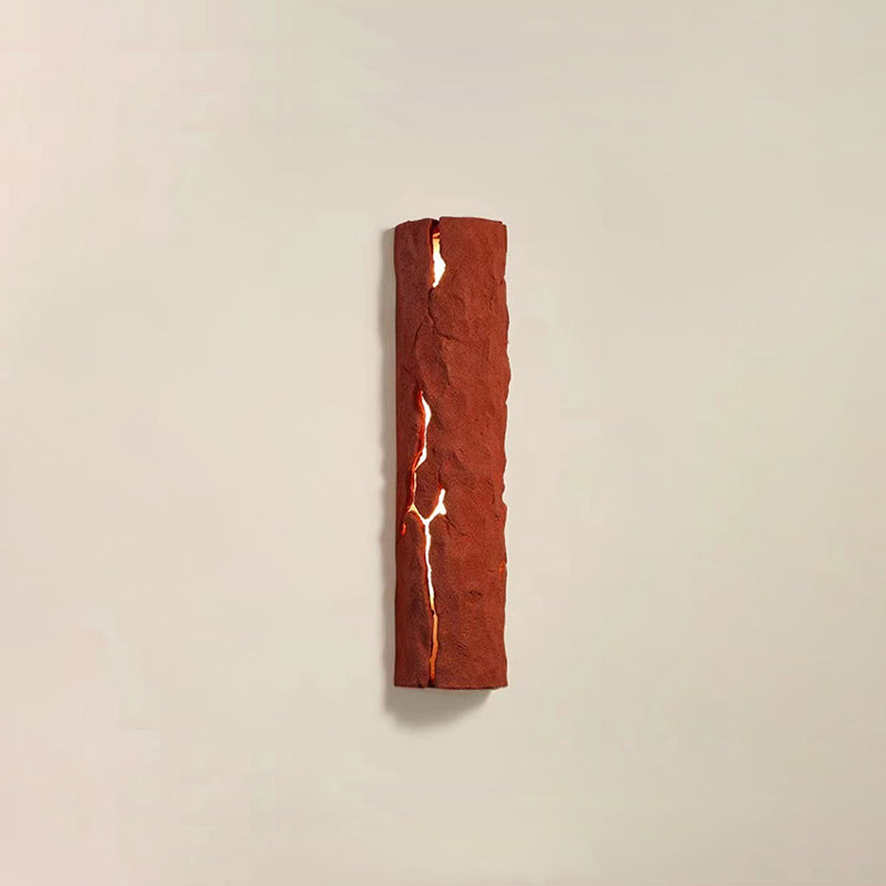 Contemporary Creative Tree Stump Cylinder Resin LED Wall Sconce Lamp For Bedroom