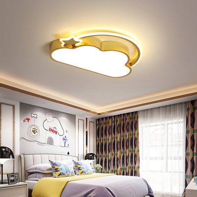 مصباح سقف LED أكريليك حديدي معاصر للأطفال بتصميم سحابي لغرفة النوم 