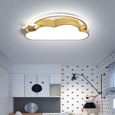 مصباح سقف LED أكريليك حديدي معاصر للأطفال بتصميم سحابي لغرفة النوم 