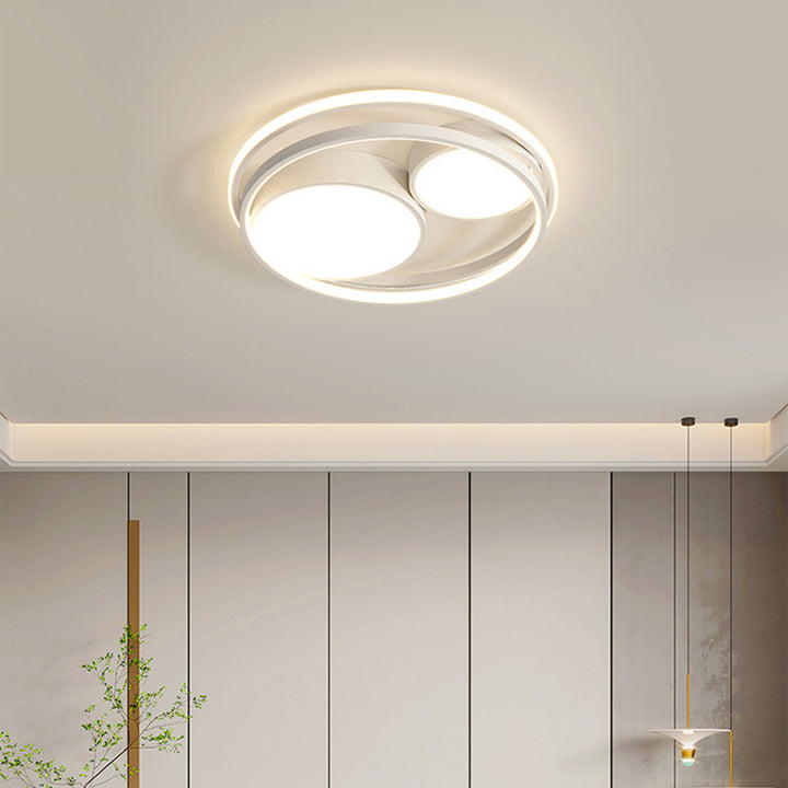 Plafonnier LED moderne minimaliste rond carré rectangle dôme en fer aluminium acrylique pour chambre à coucher 