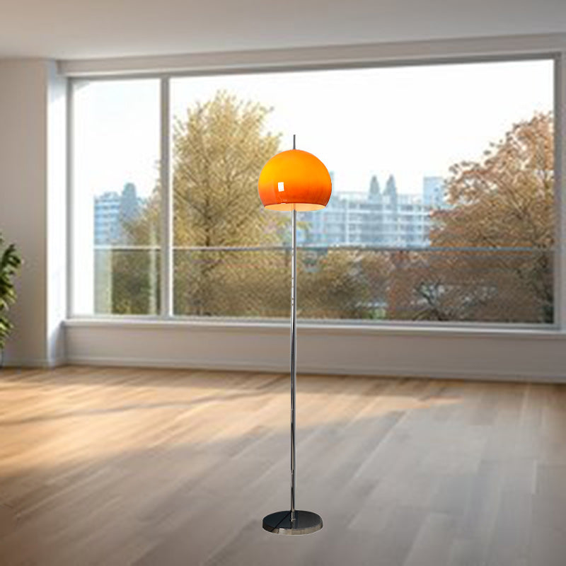 Moderne Mid-Century Pilz Runde Eisen Glas 2-Licht Stehlampe für Wohnzimmer 