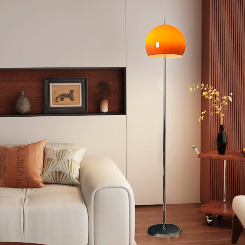 Moderne Mid-Century Pilz Runde Eisen Glas 2-Licht Stehlampe für Wohnzimmer 