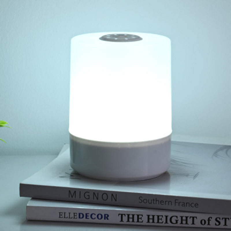 مصباح طاولة LED أسطواني USB حديث بسيط من ABS لغرفة النوم 
