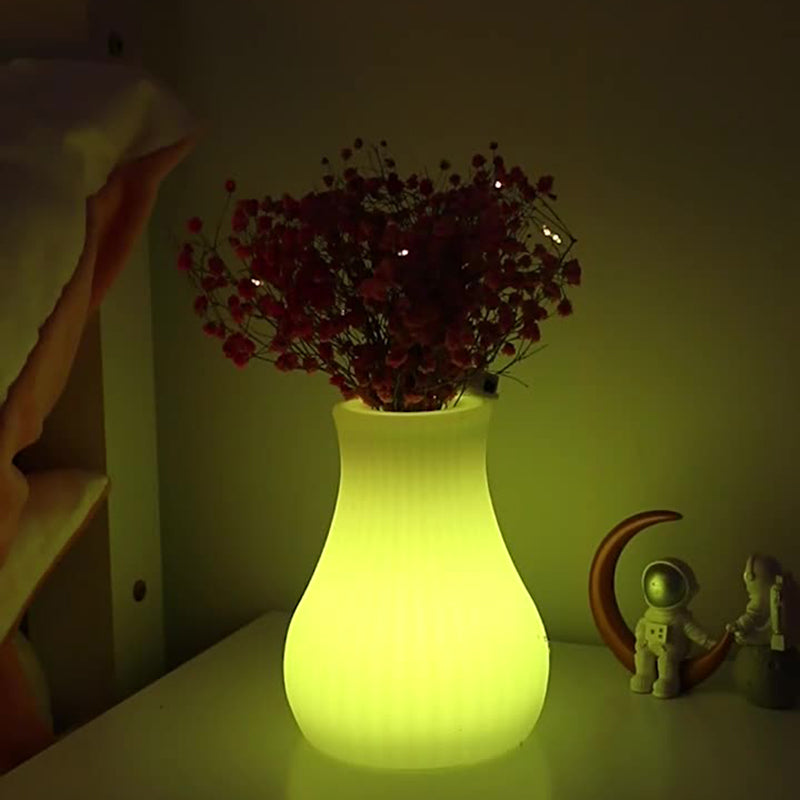 Lámpara de mesa LED de plástico PE cuadrada, cilíndrica, redonda, USB minimalista moderna para comedor 