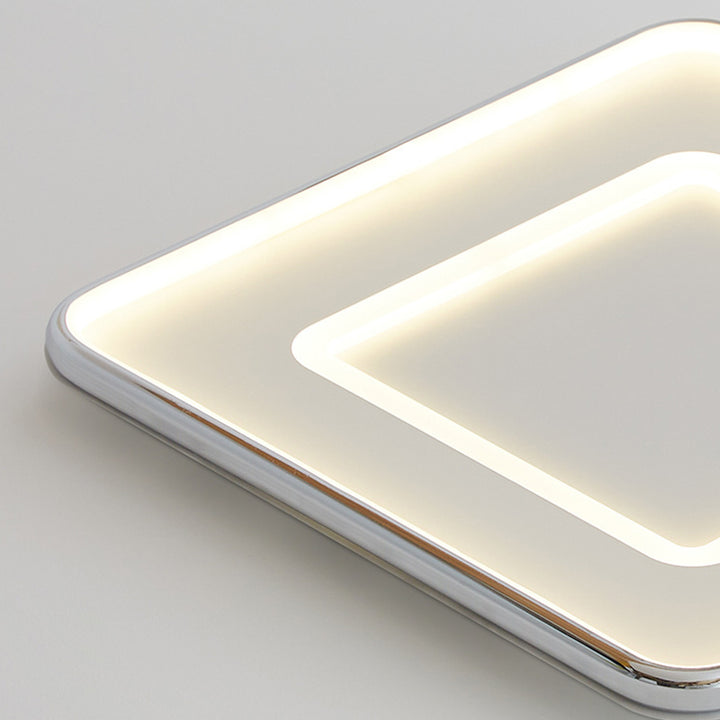 Luz de techo empotrada LED moderna minimalista cuadrada de hierro aluminio acrílico para dormitorio 