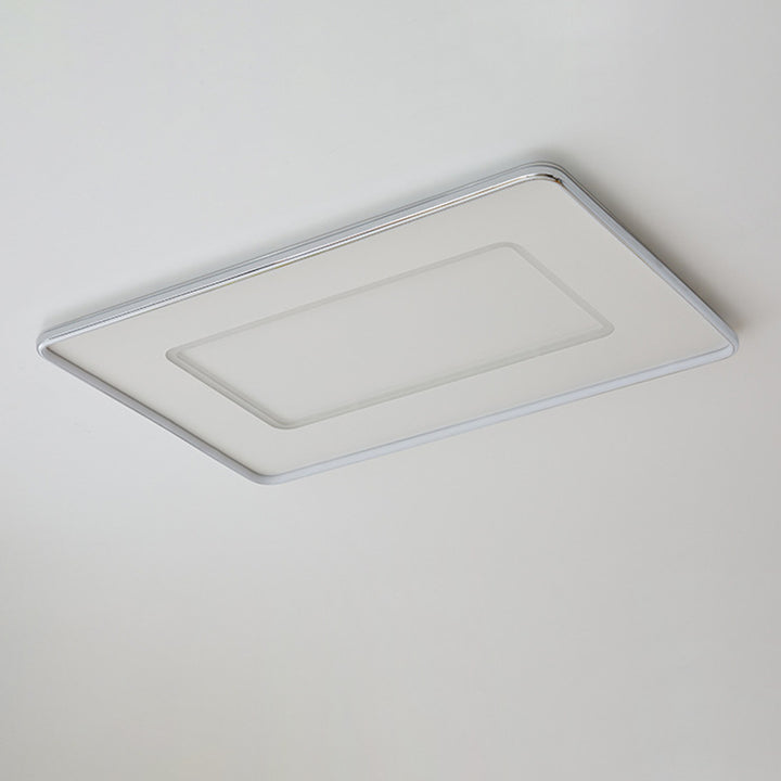 Luz de techo empotrada LED moderna minimalista cuadrada de hierro aluminio acrílico para dormitorio 