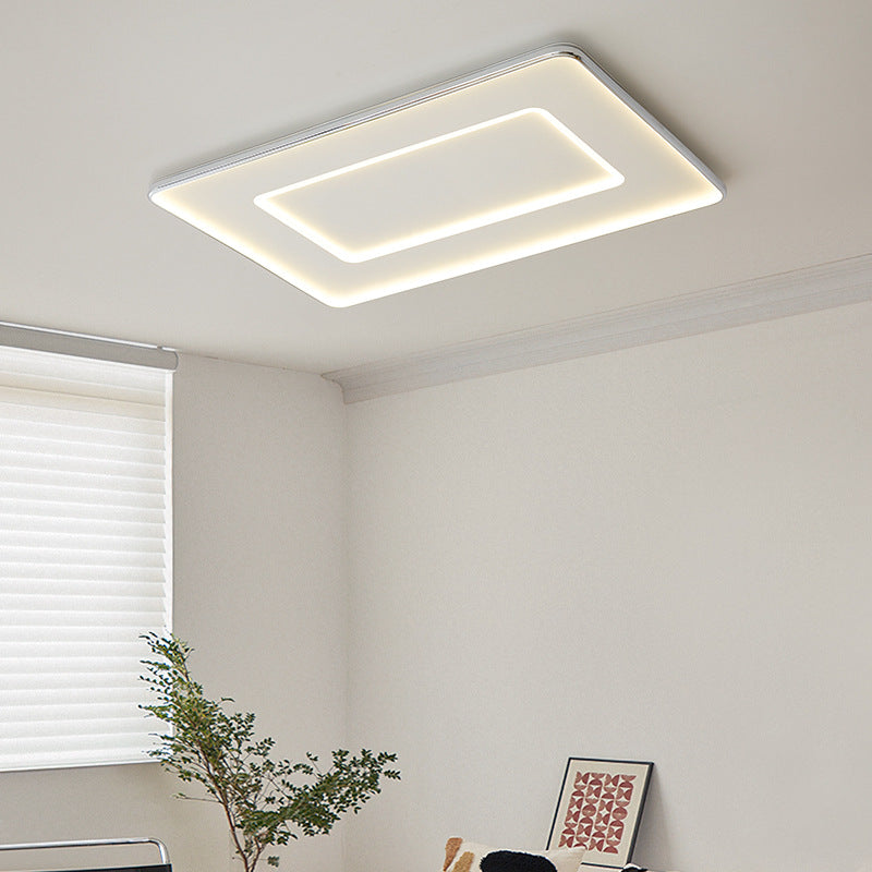 Luz de techo empotrada LED moderna minimalista cuadrada de hierro aluminio acrílico para dormitorio 