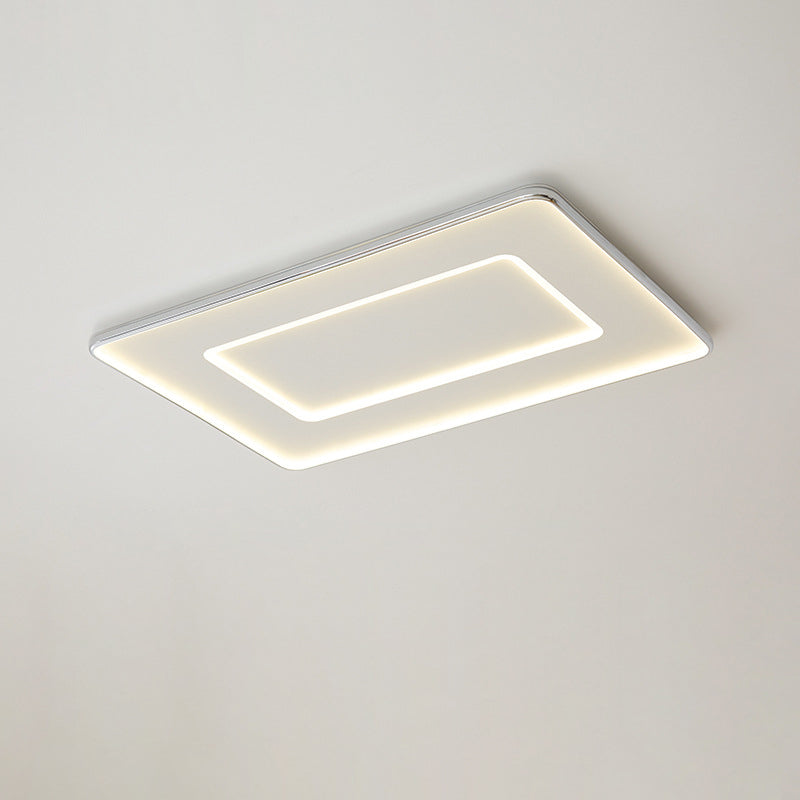 Luz de techo empotrada LED moderna minimalista cuadrada de hierro aluminio acrílico para dormitorio 