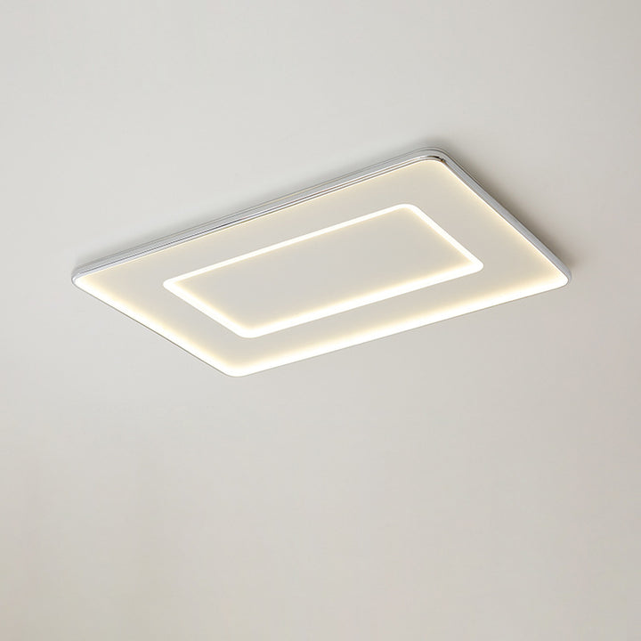 Luz de techo empotrada LED moderna minimalista cuadrada de hierro aluminio acrílico para dormitorio 
