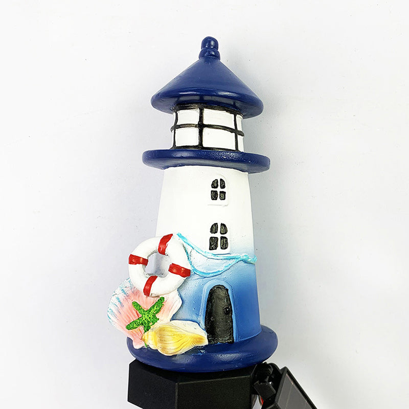現代的なクリエイティブソーラー防水灯台コーンABS樹脂LED屋外ライト 