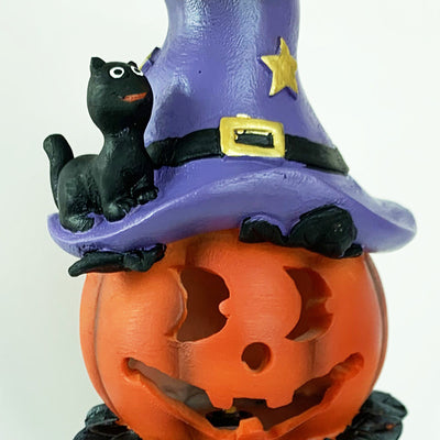 Luz LED para exteriores contemporánea creativa solar impermeable de calabaza redonda de hierro y resina para exteriores 