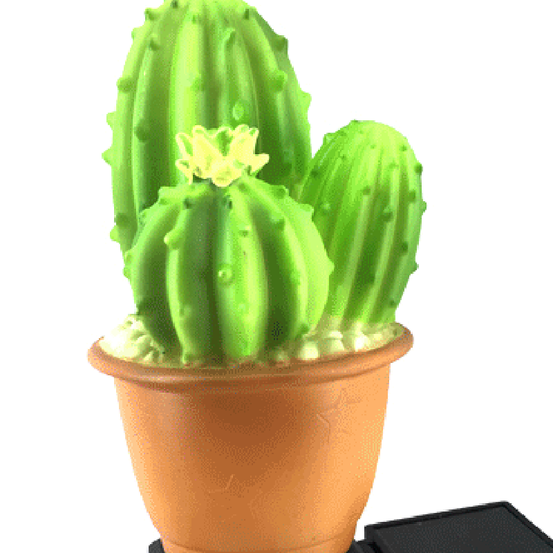 Luz LED para exteriores de plástico en forma de cactus piña impermeable y creativa contemporánea 