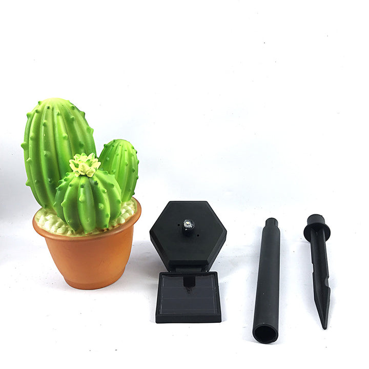 Luz LED para exteriores de plástico en forma de cactus piña impermeable y creativa contemporánea 