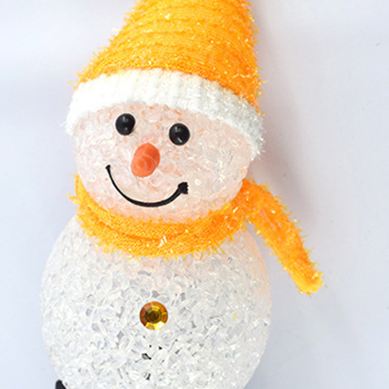 Lumière extérieure LED en silicone étanche solaire Art Déco moderne pour bonhomme de neige 