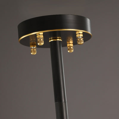 Lustre moderne de luxe rond polygonal en cuivre avec cristaux 6/9/12/15/18 lumières pour salon 