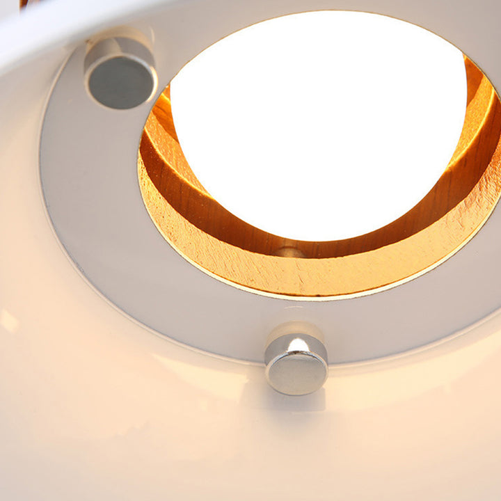 Suspension luminaire 1 lumière en forme de cloche cylindrique ronde vintage traditionnelle en fer pour chambre 