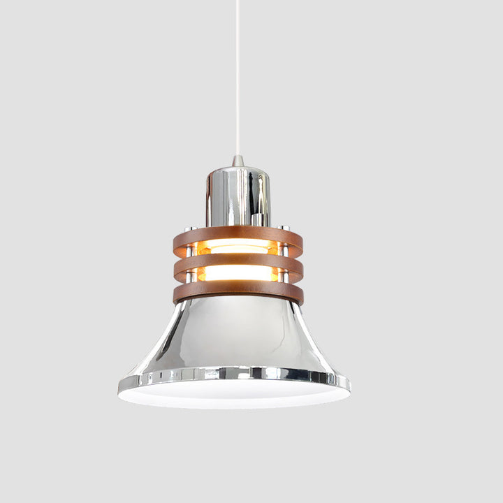 Suspension luminaire 1 lumière en forme de cloche cylindrique ronde vintage traditionnelle en fer pour chambre 