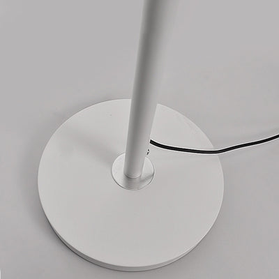 Modern Minimalist Wave Aluminum Iron Silicone LED Standing Floor Lamp For Living Room