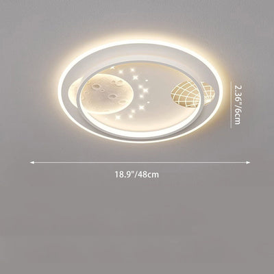 Lampe de plafond LED moderne et créative ronde carrée rectangulaire en fer aluminium silicone résine acrylique pour chambre à coucher 