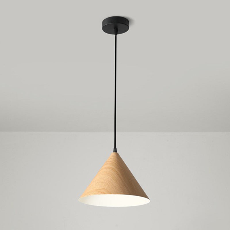 Zeitgenössische skandinavische runde Kegel Eisen 1-Licht Pendelleuchte für Schlafzimmer 