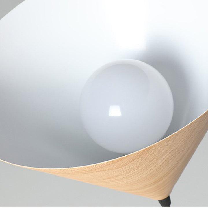 Zeitgenössische skandinavische runde Kegel Eisen 1-Licht Pendelleuchte für Schlafzimmer 