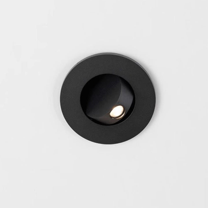 Applique Murale LED Carrée Ronde Encastrée Minimaliste Moderne en Aluminium Pour Chambre 